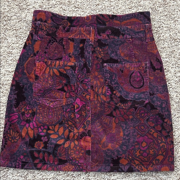 Pilcro Women's Paisley Button-Front Skirt - Picture 6 of 8